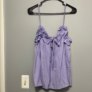 DO+BE Lavender Ruffle  Top